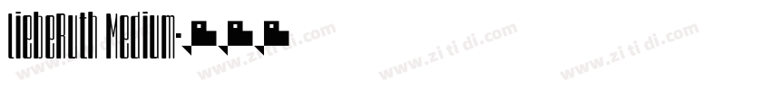 LiebeRuth Medium字体转换